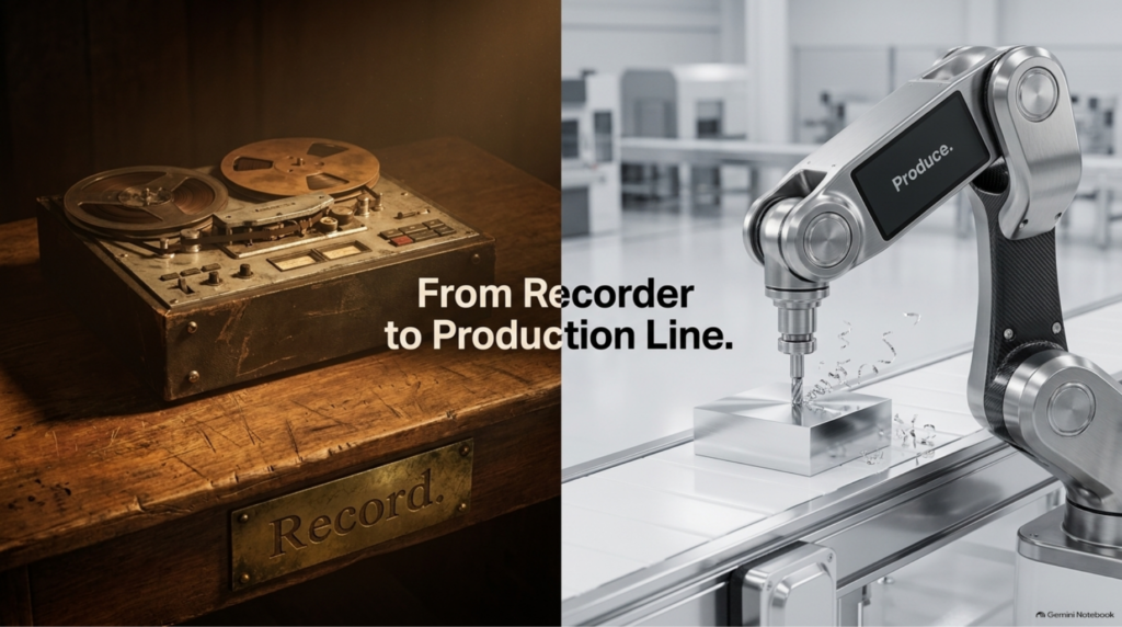 From Recorder to Production line