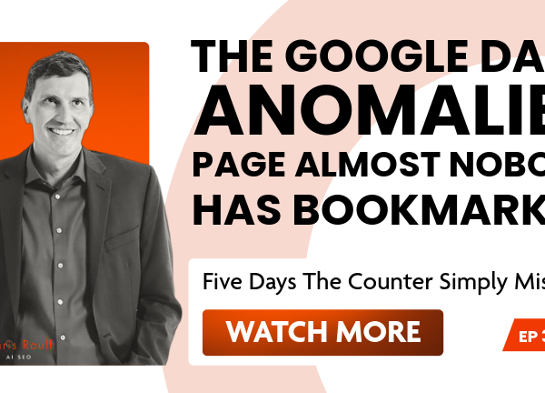 The Google Data Anomalies Page Almost Nobody Has Bookmarked
