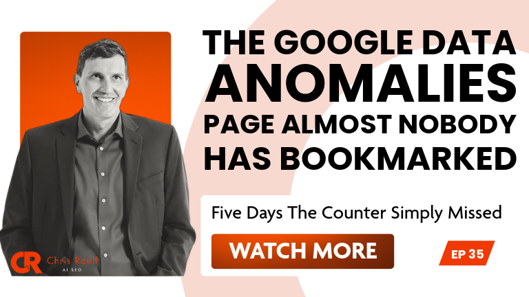 The Google Data Anomalies Page Almost Nobody Has Bookmarked